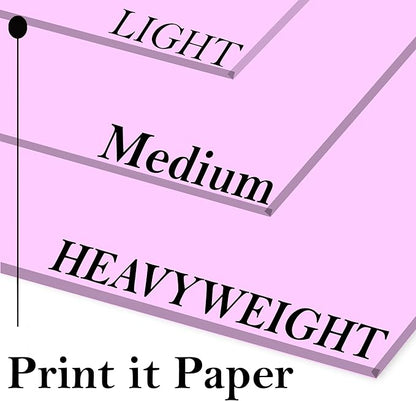 Print It - Vellum Bristol Colored Cardstock Cover Paper, 67 Lb, 8.5" X 11” - Image 2