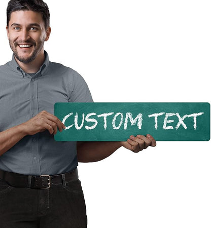 Custom Sign, Custom Street Sign, 11 Font Colors, 13 Font Styles, 4 Hole Options - Image 2