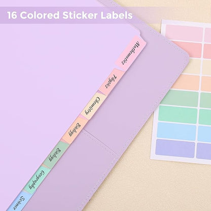 SKYDUE Durable Plastic 8-Tab Dividers, Big Tab Dividers - Image 6