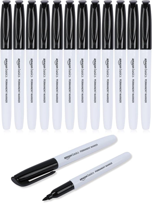 Amazon Basics Fine Tip Point Permanent Markers by AmazonBasics