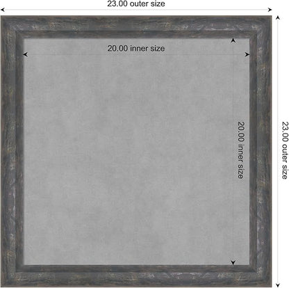 Amanti Art Grey Framed Magnetic Board 23x23 Medium Vision Board - Image 3