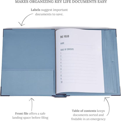 Savor | The Folio™ Document Organizer 2025 Edition | Acid-Free Custom Dyed - Image 3