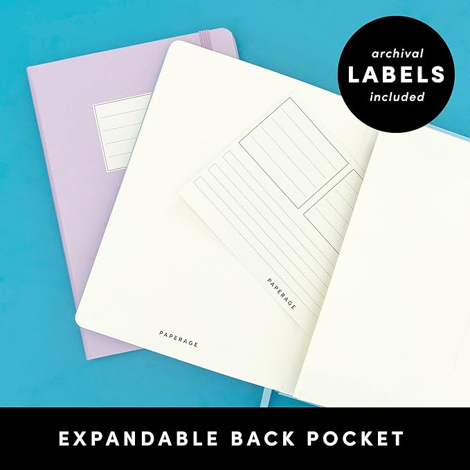 PAPERAGE Lined Journal Notebook, 10 Pack, 160 Pages, Medium 5.6 in x 8 in - Image 5