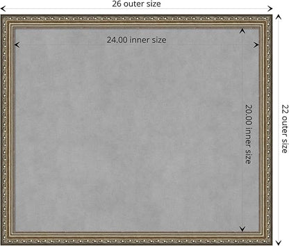 Amanti Art Silver Framed Magnetic Board 22x26 Medium Vision Board - Image 4