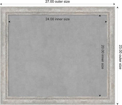 Amanti Art Silver Framed Magnetic Board 23x27 Medium Vision Board - Image 4