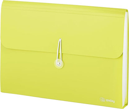 Accordion File Organizer Green, 7 Pocket Expanding File and Cover Folder by ENDAY