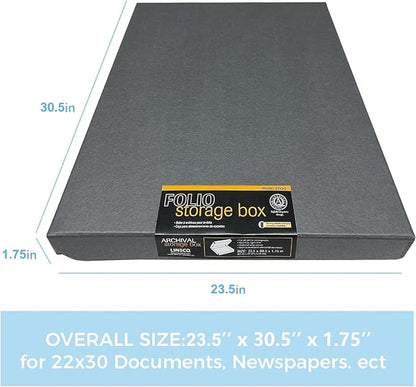 Lineco Folio Storage Box, Clamshell Design - Image 2