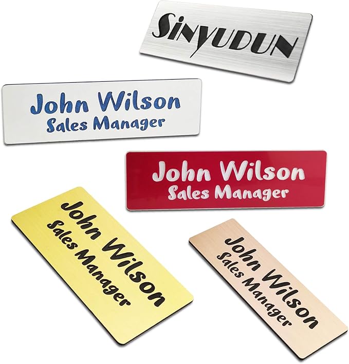 SINYUDUN Custom Engraved Name Tag Badges - Image 2