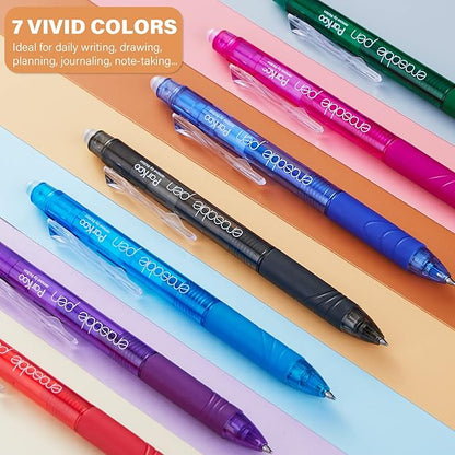 ParKoo Retractable Erasable Gel Pens Clicker, Fine Point, No Need - Image 5