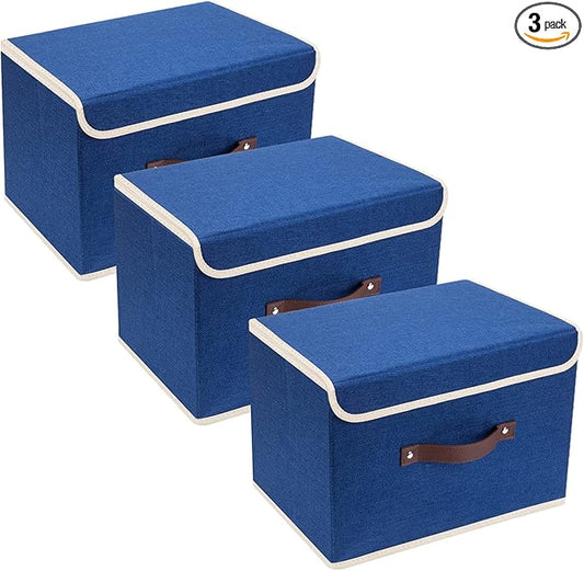 TYEERS Collapsible Storage Boxes, Washable Fabric Storage Bins by StorageOrganization