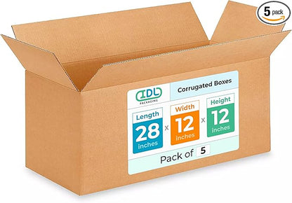 Long Shipping & Moving Boxes 28 x 12 x 12 inches by IDLPackaging