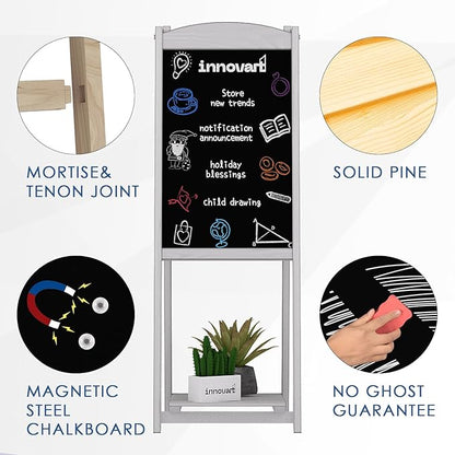 INNOVART Magnetic A-Frame Chalkboard Sign, Sidewalk Sign 45" x 17" - Image 5