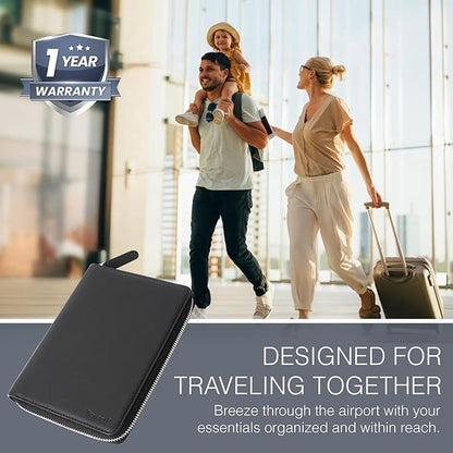 Full Grain Leather Family Passport Holder - Image 3