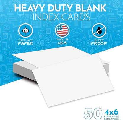 Home Advantage 4x6 Blank Index Cards - Image 4