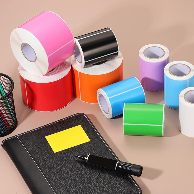 PATIKIL 2 x 3 Inch Rectangle Inventory Color Coding Labels 2 Roll, Square - Image 6