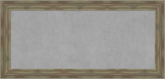 Amanti Art Grey Framed Magnetic Board 26x54 Oversize Vision Board by AmantiArt