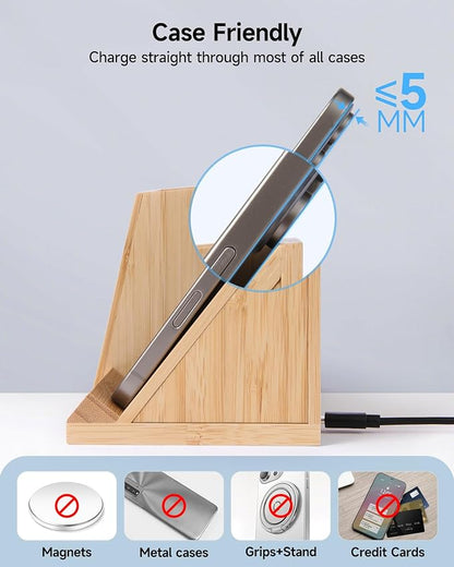 Bamboo Pen Holder for Desk & Nightstand Organizer - Image 9
