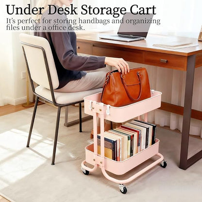 LIWNYRK 2 Tier Rolling Cart - Image 2