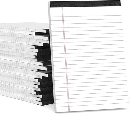 24 Pack Small Legal Pads 5x8 White Note Pads 5x8 College Ruled Paper Tablets by Aidunmis