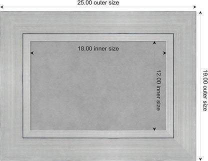 Amanti Art Silver Framed Magnetic Board 19x25 Small Vision Board - Image 3