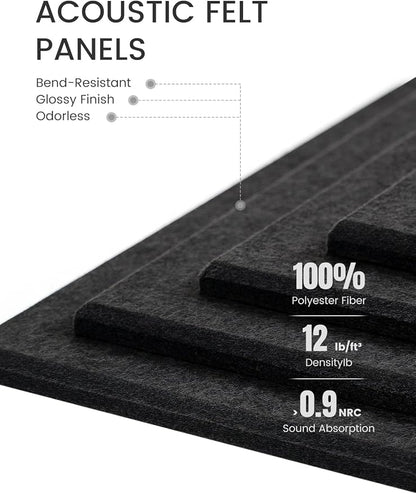 Fluxynara Large Felt Bulletin Board 48" x 36" Cork Board Alternative-12 Pack - Image 4