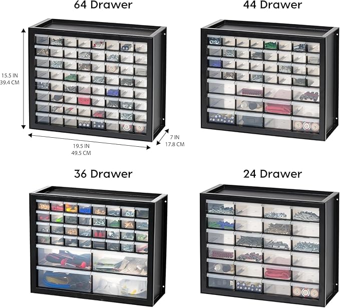 IRIS USA Plastic Storage Drawers, Stackable Teacher Toolbox, Small Parts - Image 4