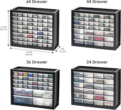 IRIS USA Plastic Storage Drawers, Stackable Small Parts Organizer Cabinet - Image 4