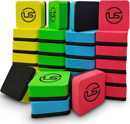 Ultimate Stationery Dry Erase Erasers Bulk, Magnetic Whiteboard Dry Eraser by UltimateStationery