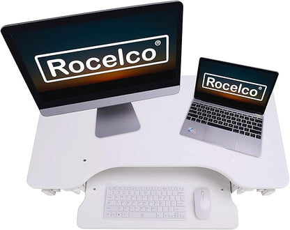 Rocelco 32" Height Adjustable Standing Desk Converter - Image 7