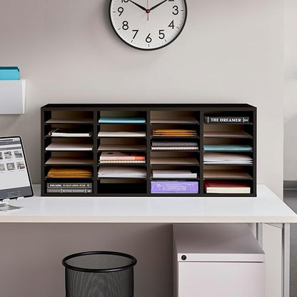Safco Wooden Paper and Mail Organizer - Image 5