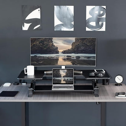 VIVO 48 inch Height Adjustable Large Stand Up Desk Converter, V Series - Image 9
