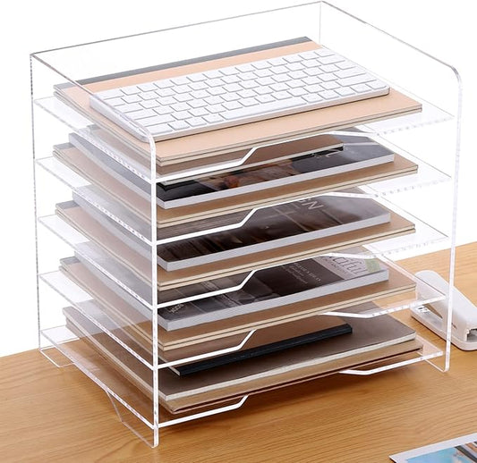 SANRUI Acrylic Paper Organizer Letter Tray by SANRUI