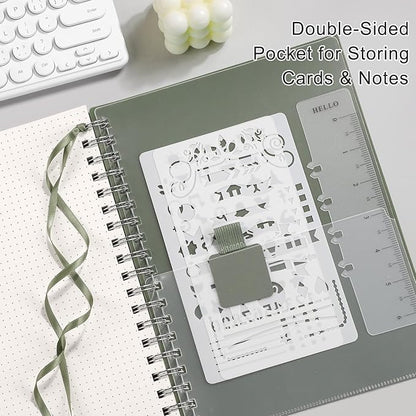 EMSHOI Spiral Notebook B5 Bullet Dotted journal, Dotted Grid Notebook - Image 5