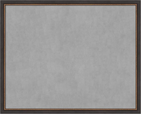 Amanti Art Black Framed Magnetic Board 35x43 X-Large Vision Board by AmantiArt