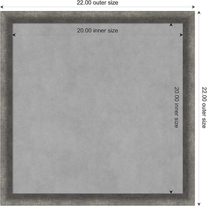 Amanti Art Grey Framed Magnetic Board 22x22 Medium Vision Board - Image 4