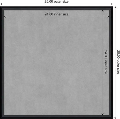 Amanti Art Black Framed Magnetic Board 25x25 Medium Vision Board - Image 4