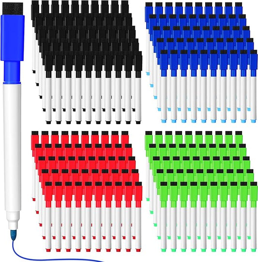 Kosiz 200 Pcs Magnetic Dry Erase Markers Fine Point Tip Whiteboard Markers by Kosiz