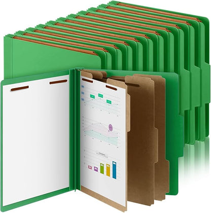 Skyygemm 36 Pcs Classification Folders Letter Size, 3 Divider Pressboard File by Skyygemm