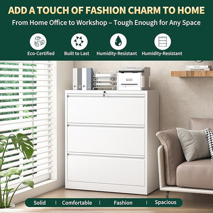 3 Drawer Lateral File Cabinet - Image 7