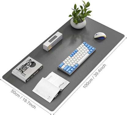DAWNTREES Desk Mat Protector, PU Leather Desk Pad, Non Slip, Large Mouse Pad - Image 2