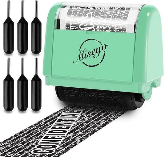 Miseyo Identity Theft Protection Roller Stamp Set by Miseyo