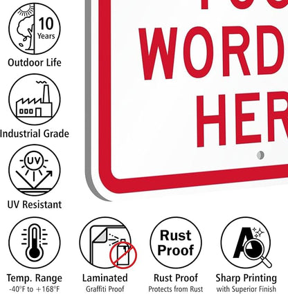 SmartSign 24 x 18 inch Custom “Reserved Parking” Metal Sign - Image 5