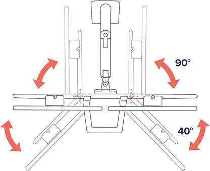 Ergotron – HX Dual Monitor Arm, VESA Desk Mount – - Image 8