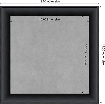 Amanti Art Black Framed Magnetic Board 19x19 Small Vision Board - Image 4