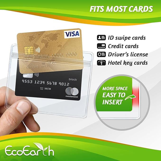 EcoEarth - Horizontal Card Protector w/Soft Edge - Sealable 4x3 Inch, 100 Pack - Image 5