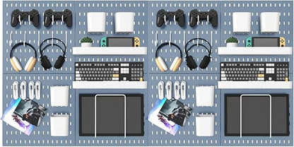MULSAME Pegboard Combination Kit, 25.2" x 50.4" Wall Mounted Storage Set by MULSAME