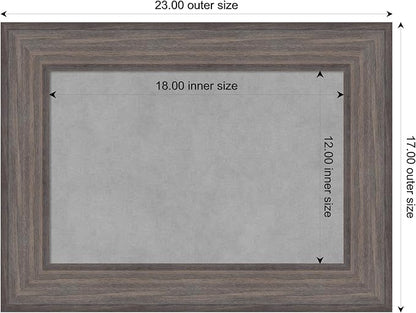 Amanti Art Grey Framed Magnetic Board 17x23 Small Vision Board - Image 4