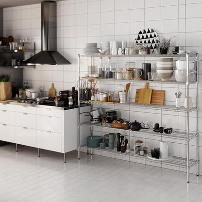 Regal Altair 14" Deep x 72" Wide x 64" Height Wire Shelving Kit | 5-Tier | NSF - Image 2