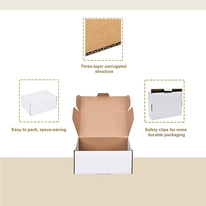 WINHPH 9x6x4 Inches Shipping Boxes Set of 15, Literature Mailer Box Packaging - Image 4