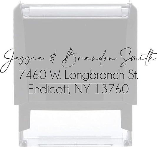 Custom Address Stamp Personalized Self Inking Stamps Custom Return Address by Stampi